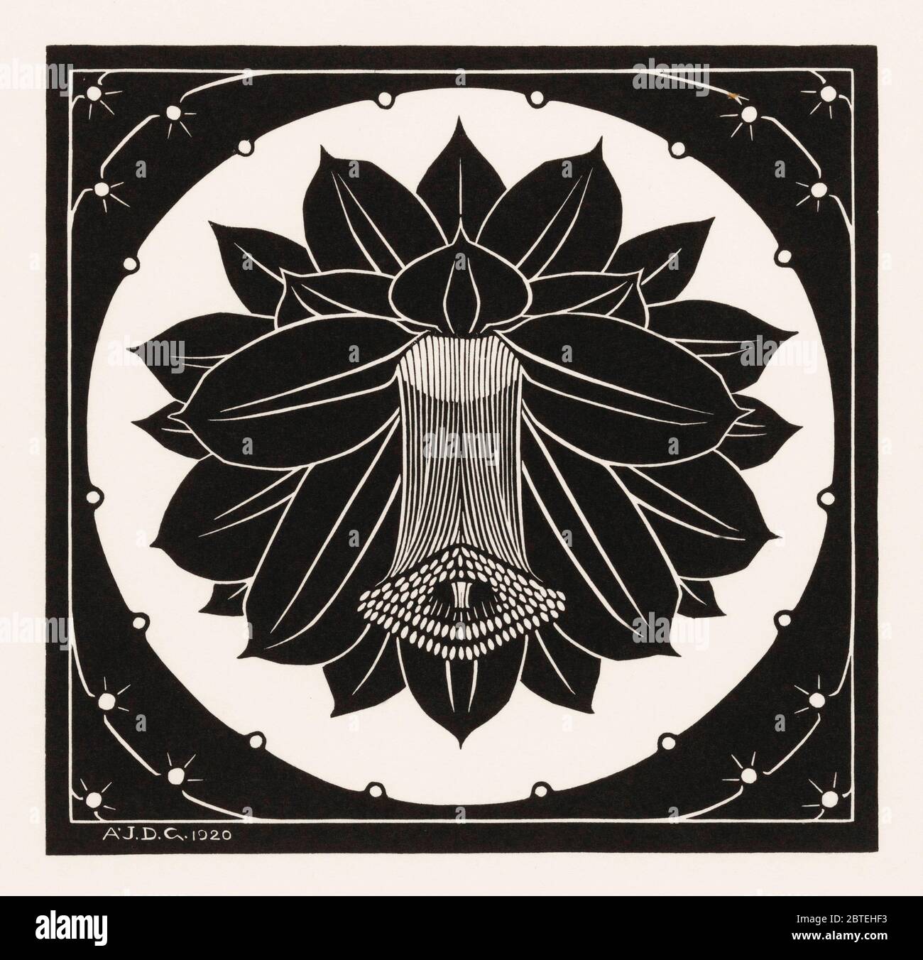 Fleur (1920) par Julie de Graag (1877-1924). Original du Rijksmuseum Banque D'Images