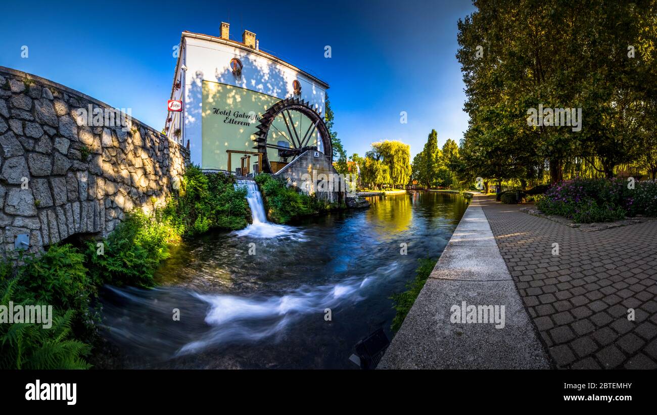 Le moulin à eau de Tapolca, Hongrie Banque D'Images