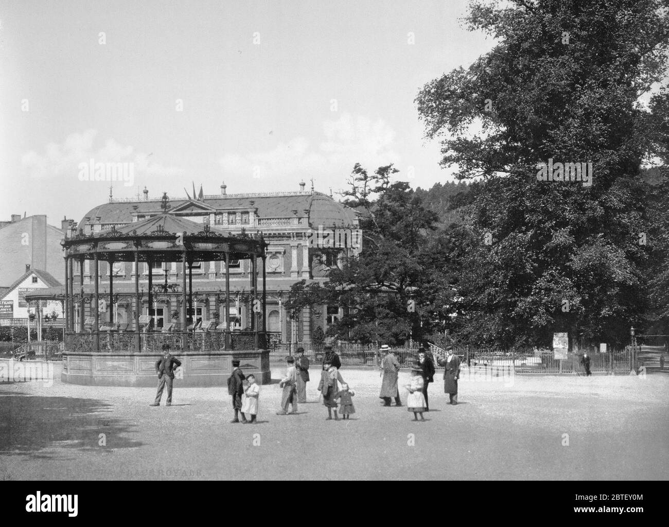Place Royale, Spa, Belgique ca. 1890-1900 Banque D'Images