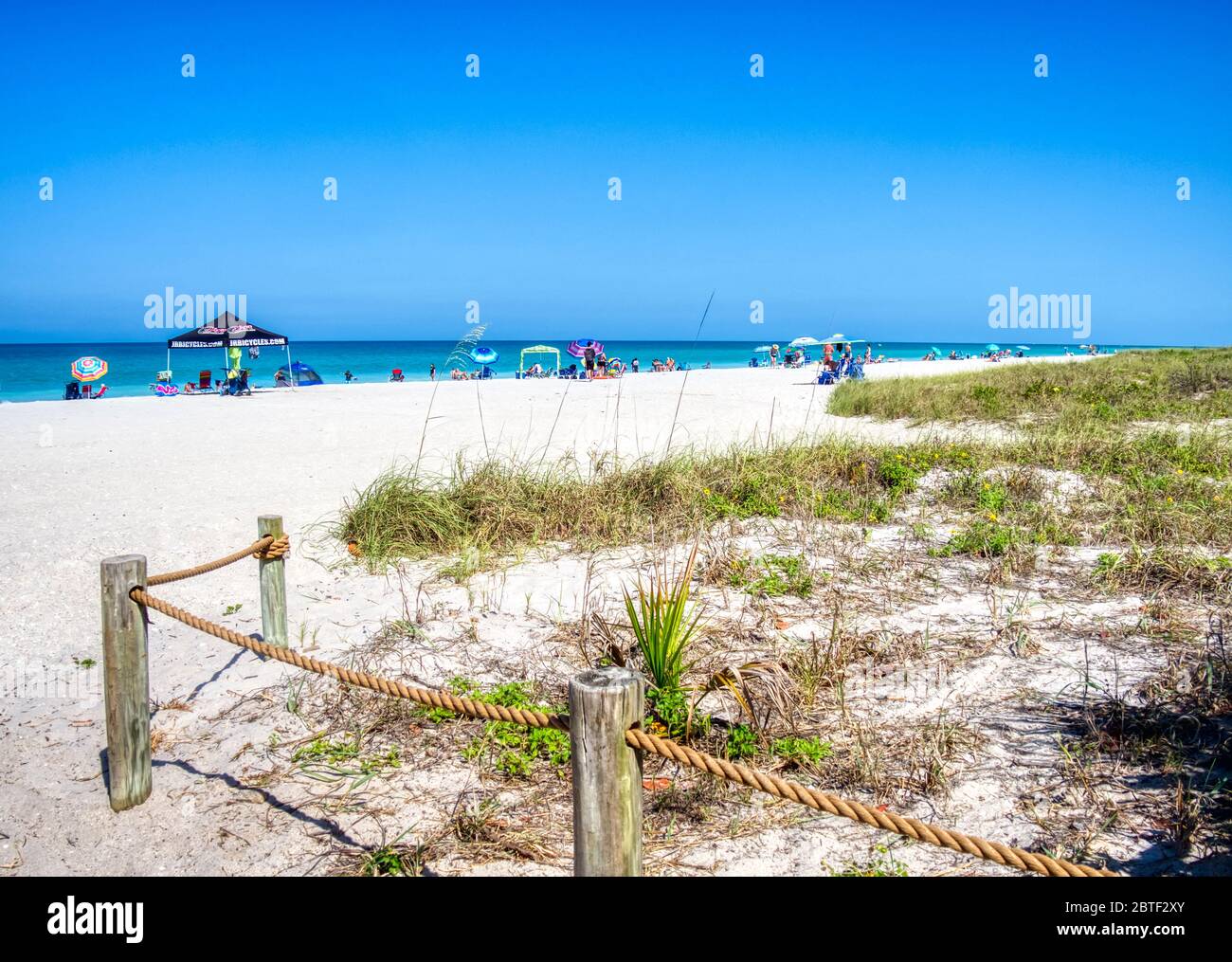 Blind Pass Beach sur Manasota Key sur le golfe du Mexique à Englewood Florida aux États-Unis Banque D'Images