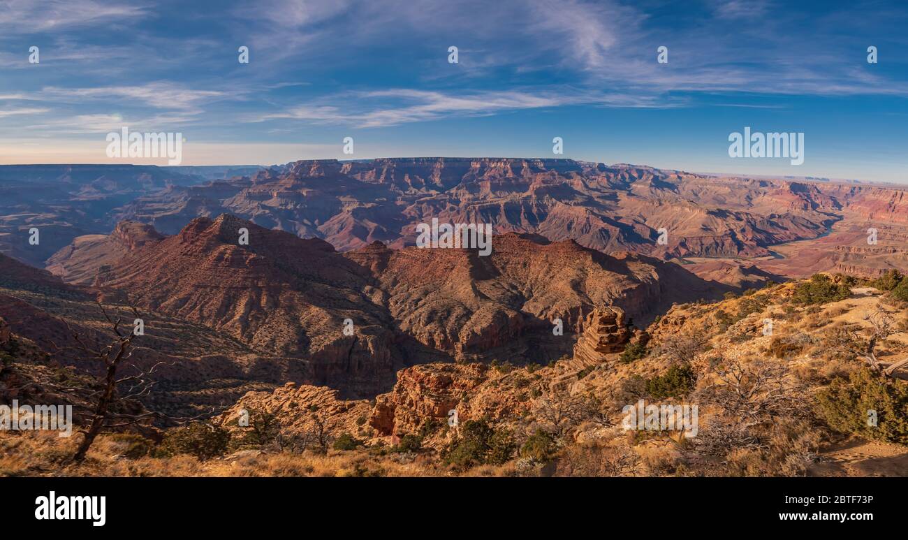 Grand Canyon Panoroma shot, États-Unis Banque D'Images