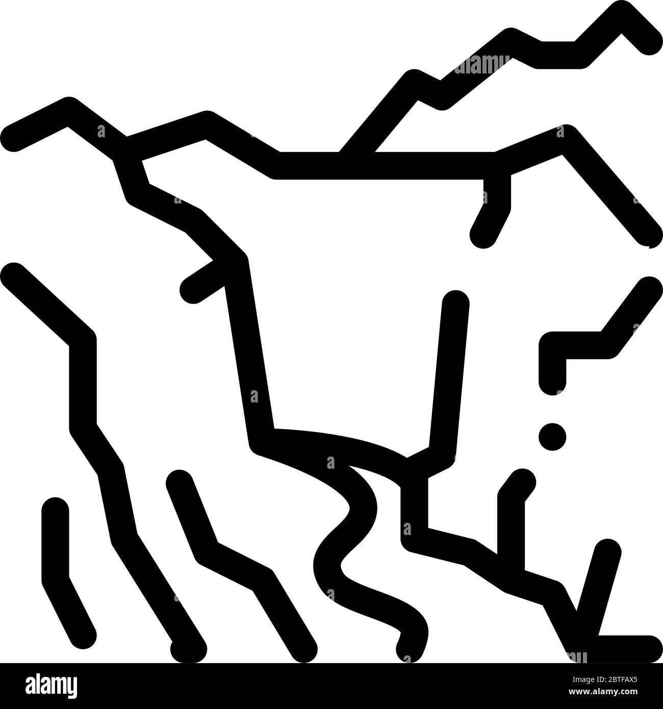 illustration vectorielle de l'icône paysage de montagne Illustration de Vecteur