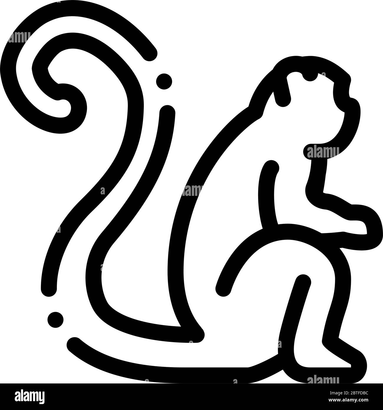 illustration vectorielle de l'icône du singe malaisien Illustration de Vecteur