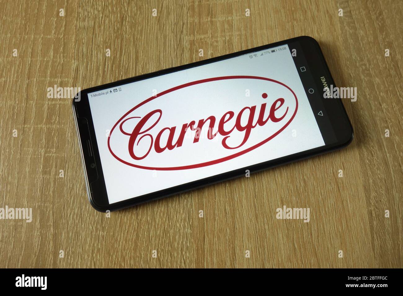 Logo Carnegie Investment Bank AB affiché sur le smartphone Banque D'Images