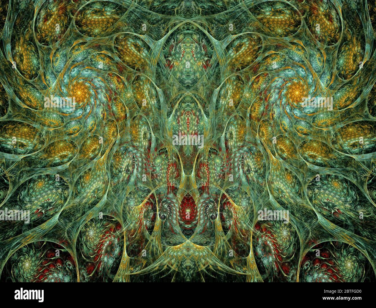 Motif abstrait Snake and Swirls Banque D'Images