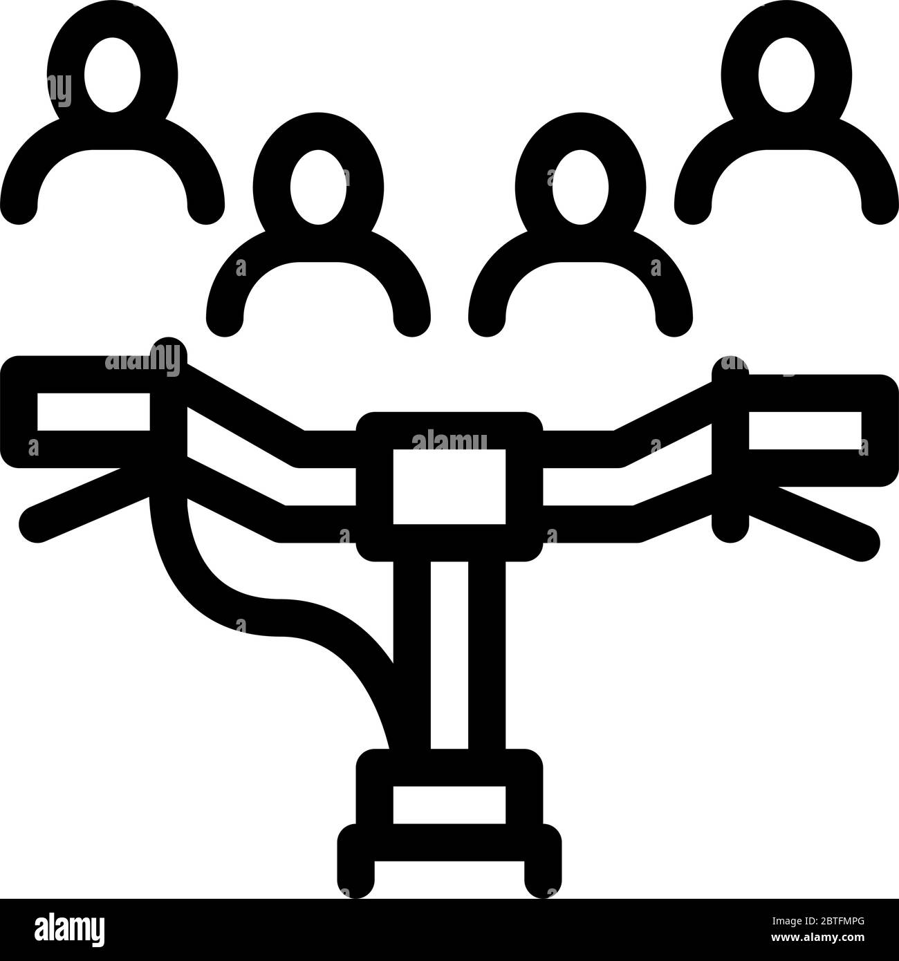 vélo dans l'illustration du schéma vectoriel d'icône publique Illustration de Vecteur