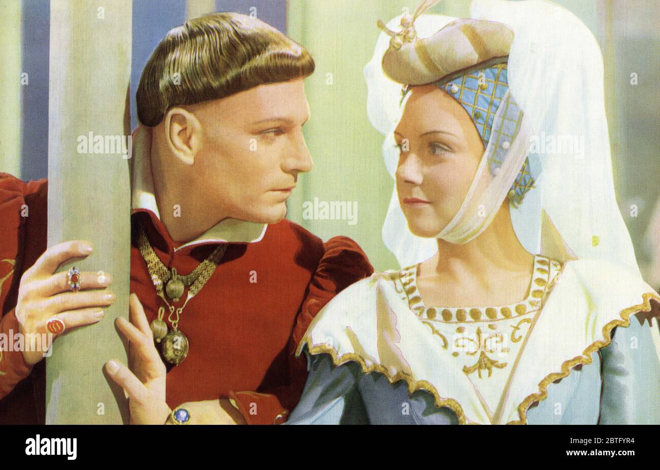 LAURENCE OLIVIER et RENEE ASHERSON dans HENRY V 1944 réalisateur LAURENCE OLIVIER jouer William Shakespeare musique William Walton Two Cities films / Eagle - Lion Distributors Ltd Banque D'Images