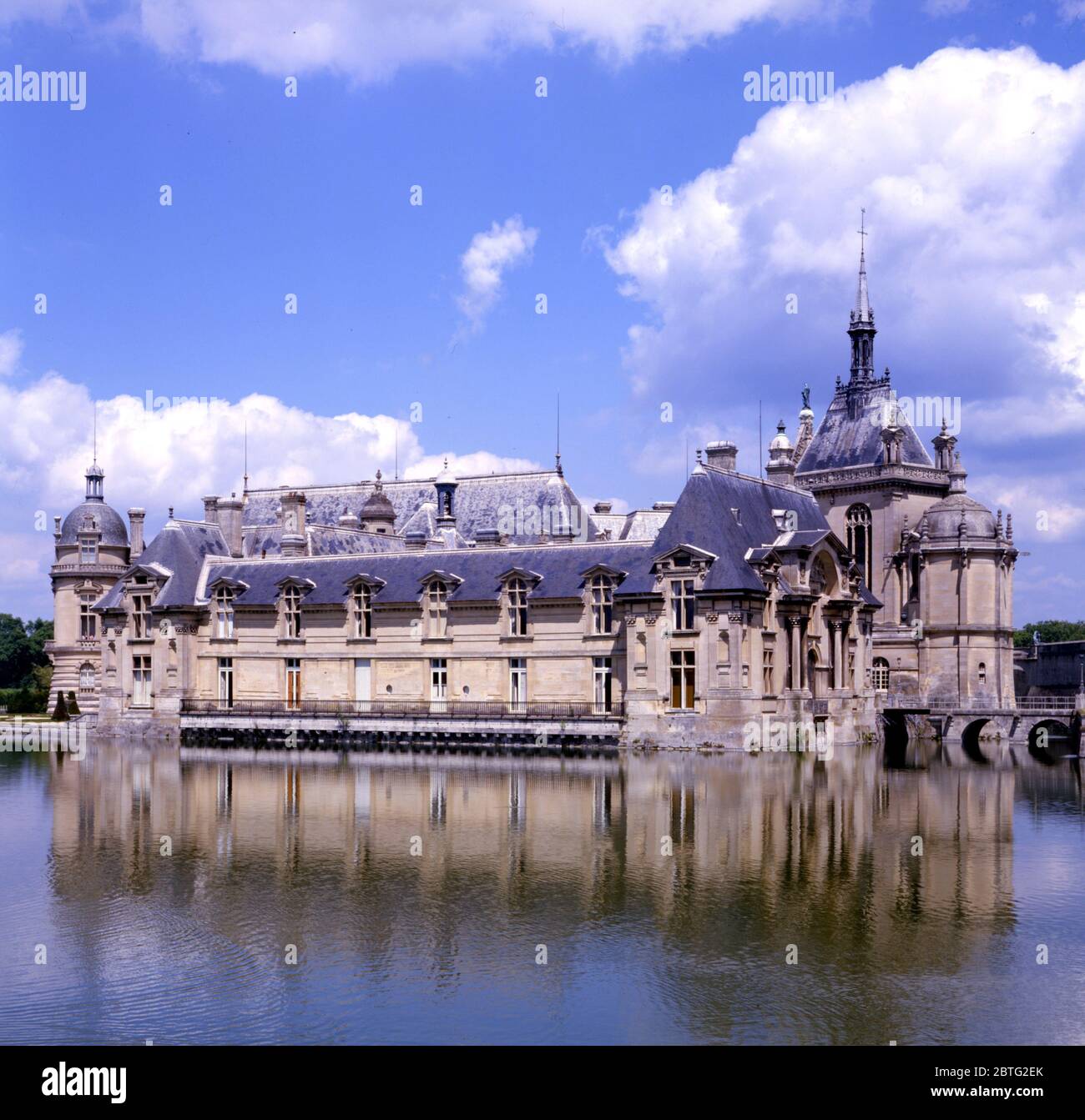 Chateau Chantilly, Oise, France Banque D'Images