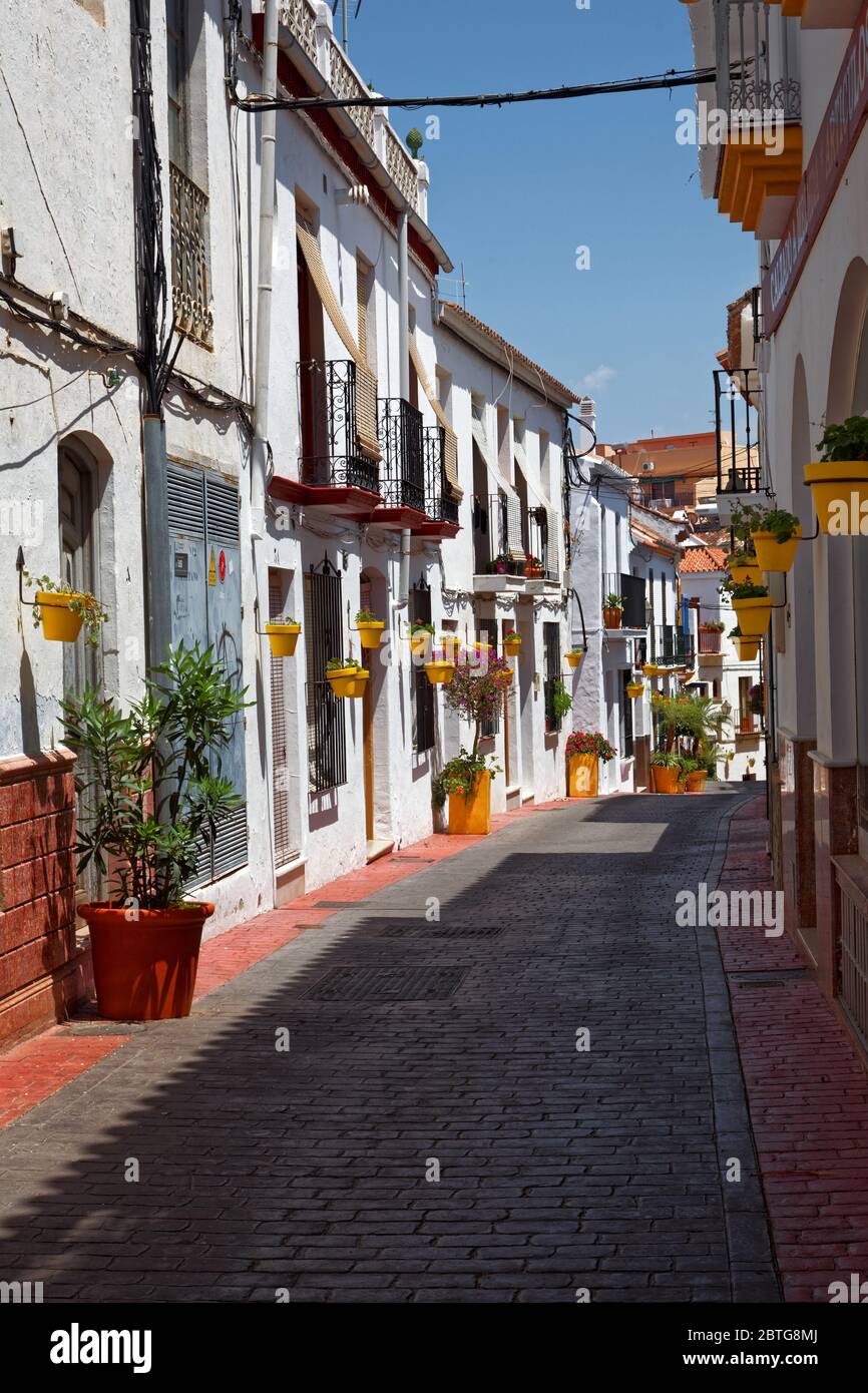 Photo de rue, Estepona Old Towm, Malaga, Costa del sol, Espagne Banque D'Images
