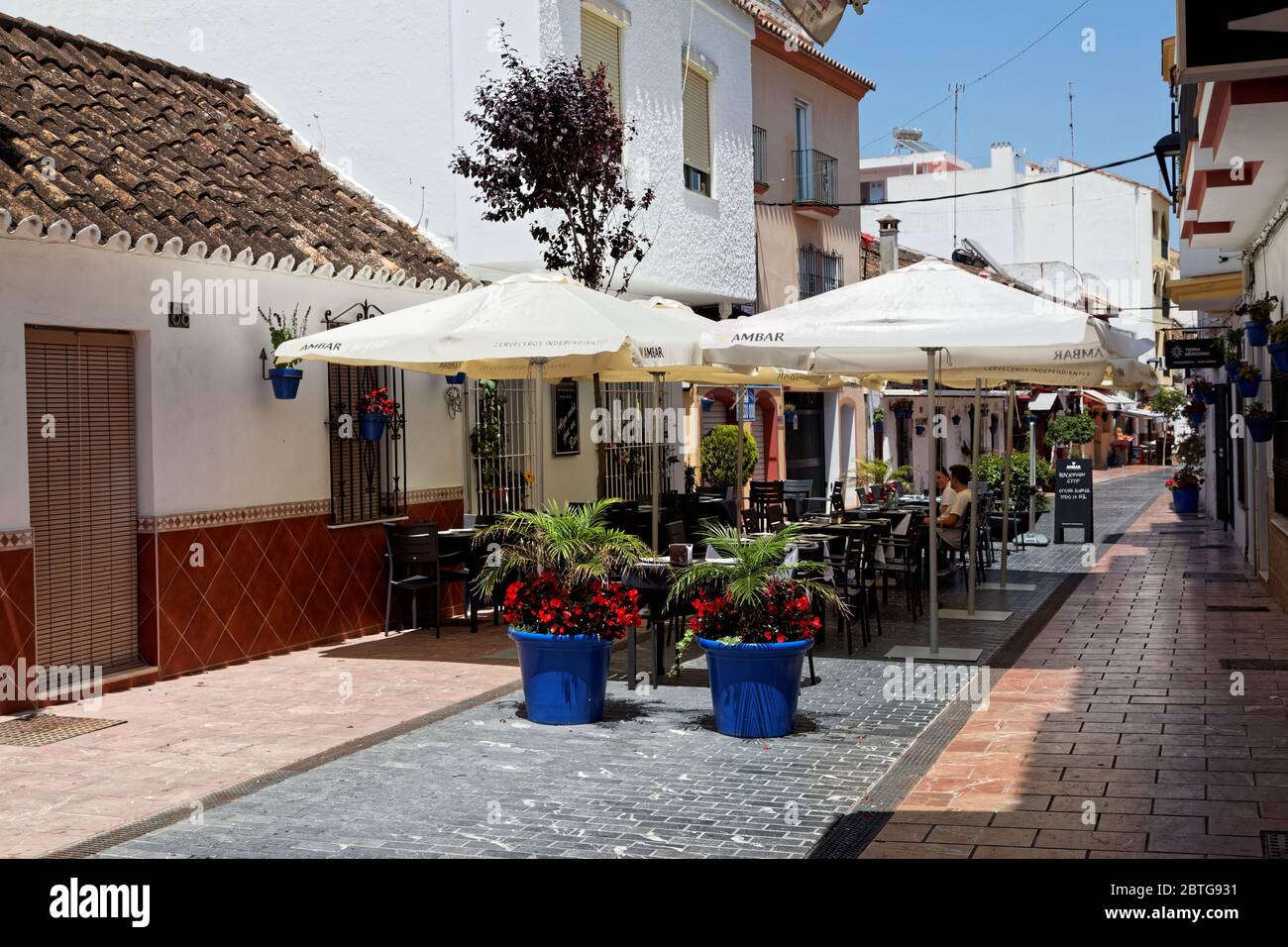 Photo de rue, Estepona Old Towm, Malaga, Costa del sol, Espagne Banque D'Images