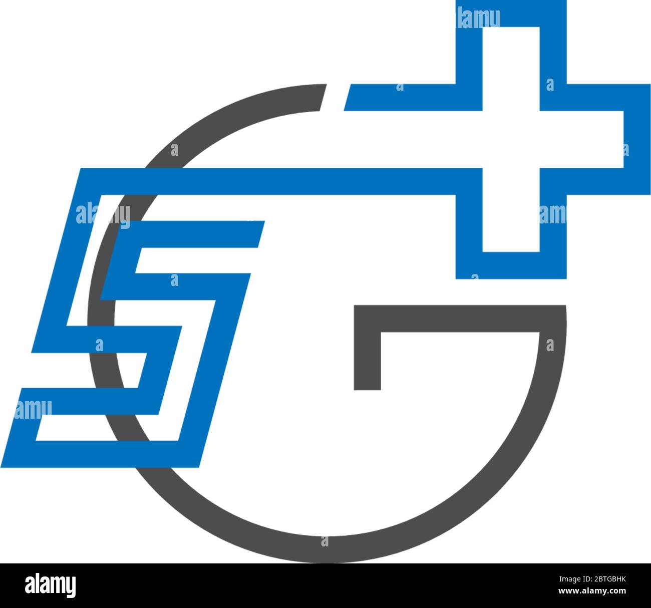 Illustration de l'icône du logo LTE 5G Illustration de Vecteur