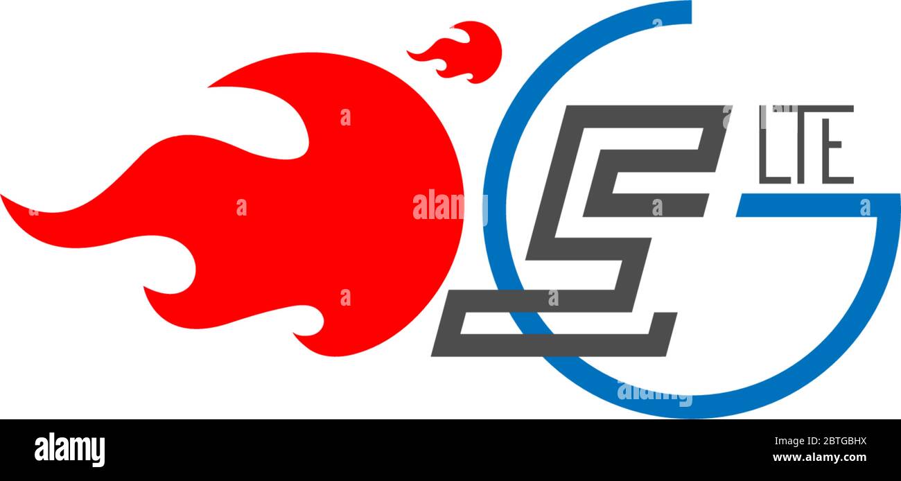 Illustration de l'icône du logo LTE 5G Illustration de Vecteur