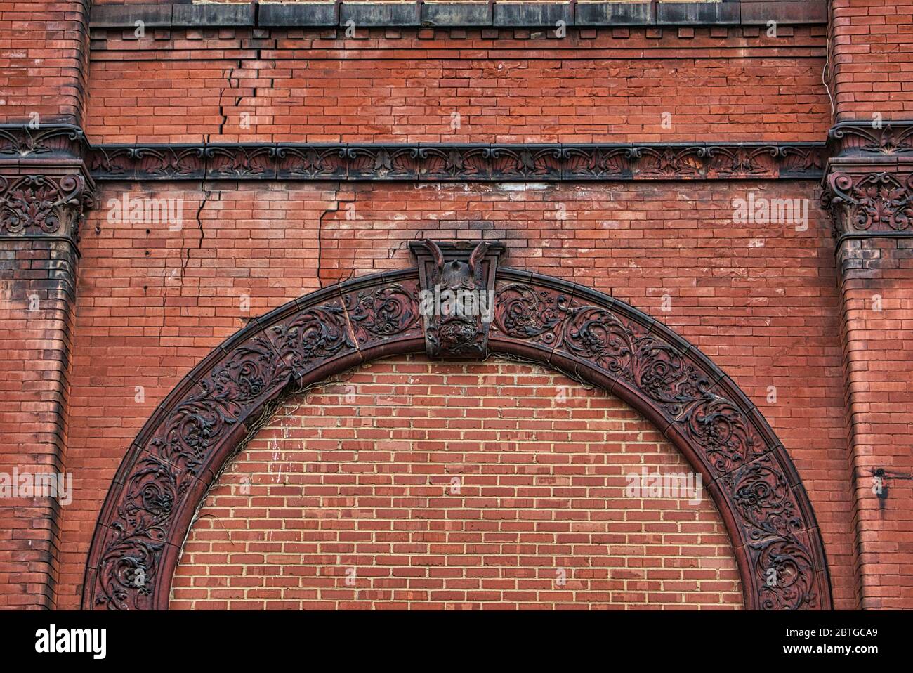 Détail de la construction de la BRASSERIE SCHMULBACH à Wheeling WV USA Banque D'Images