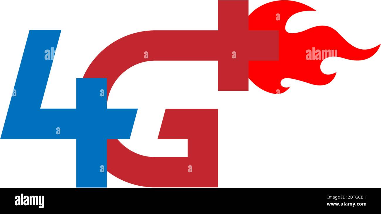 Illustration du logo 4G LTE Illustration de Vecteur