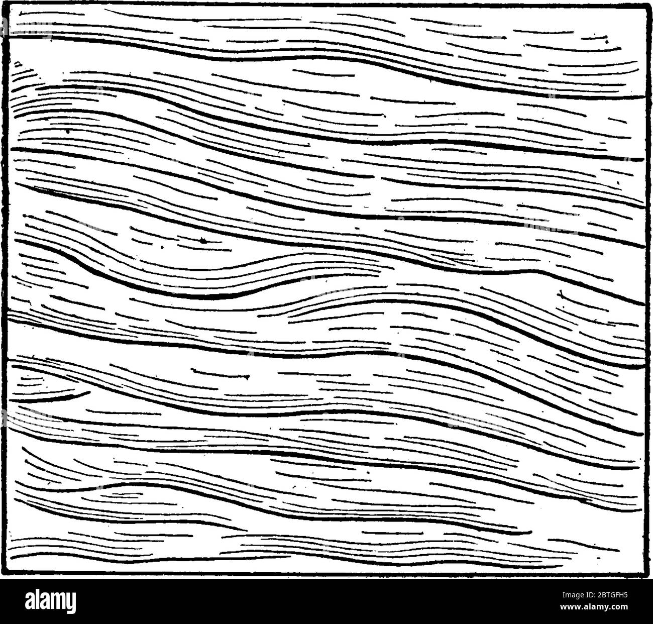 la figure montre des marques d'ondulation sur le sable, un dessin de ligne vintage ou une illustration de gravure. Illustration de Vecteur