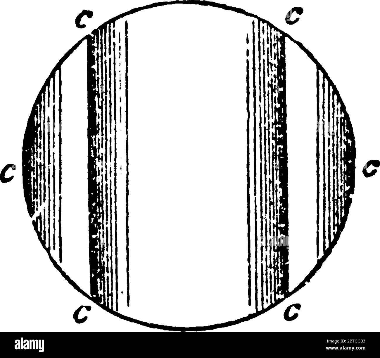 Dans un objectif différentiel, la divergence horizontale peut être obtenue à n'importe quelle quantité requise en variant le rayon de courbure de la face interne d'une annula Illustration de Vecteur