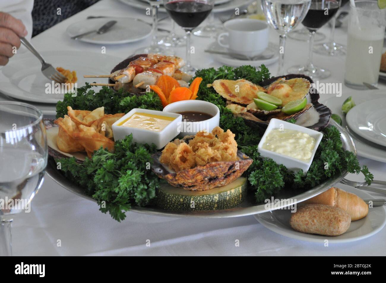 Hors-d'œuvre dans un restaurant espagnol Banque D'Images