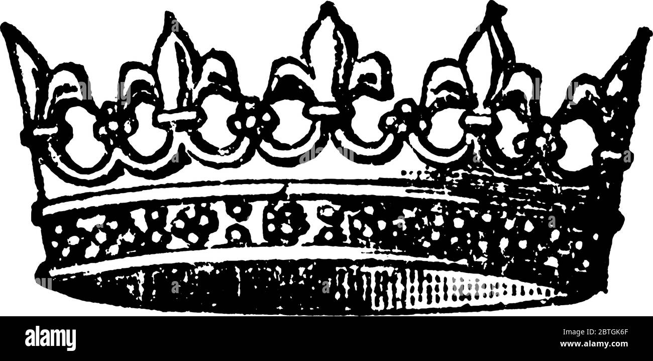 Sur son sceau comme comte de Chester, le même souverain avec le circlet de sa couronne ouverte augmenté avec des fleurs-de-lys, remplacé par de petits amas de Illustration de Vecteur