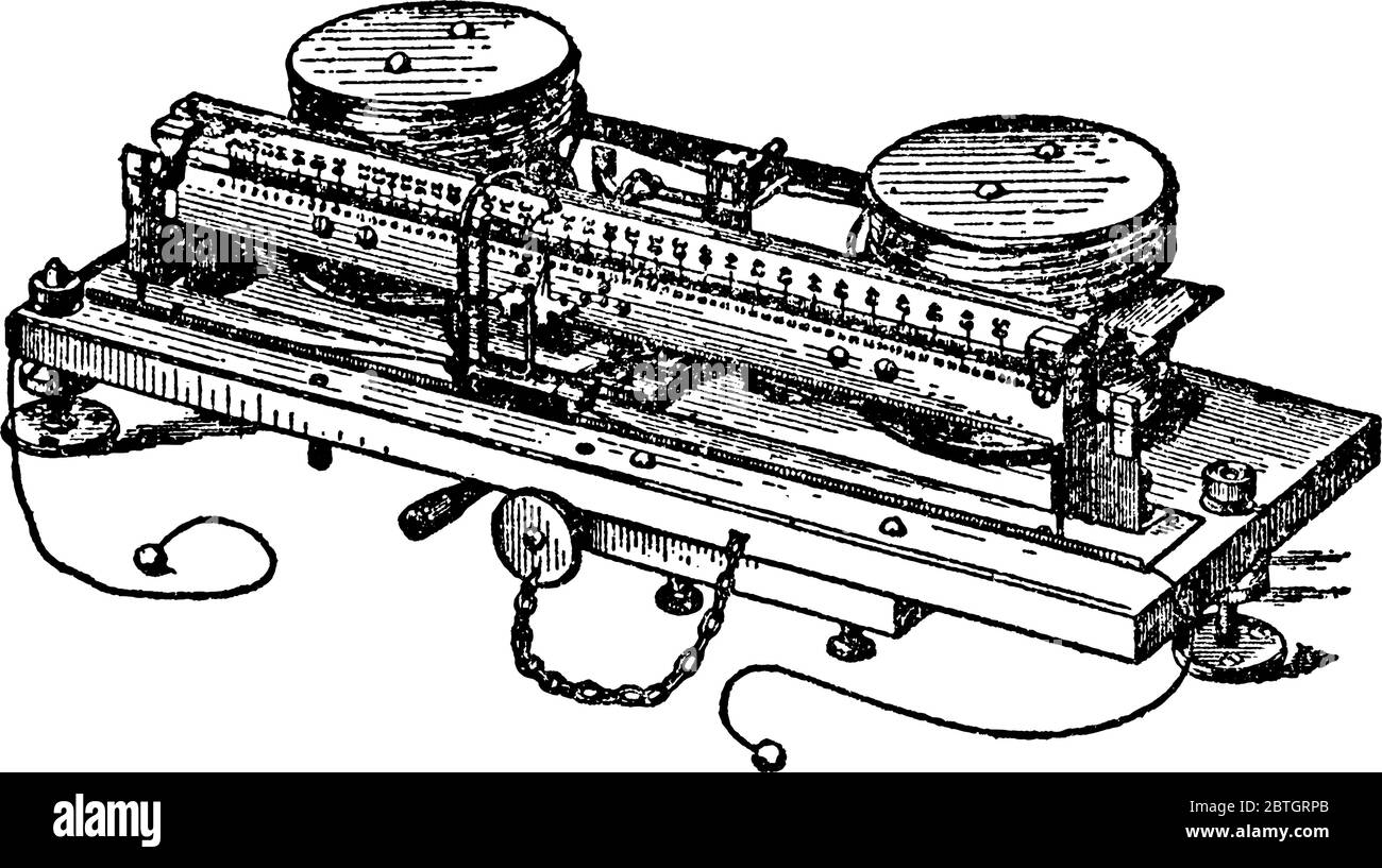 Indique que le courant transmis par l'instrument provoque l'inclinaison d'une extrémité du système mobile vers le bas et l'autre extrémité vers le haut; pour atteindre l'equili Illustration de Vecteur