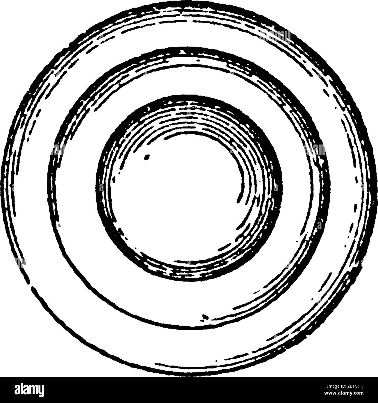 Dans un objectif différentiel, la divergence horizontale peut être obtenue à n'importe quelle quantité requise en variant le rayon de courbure de la face interne d'une annula Illustration de Vecteur