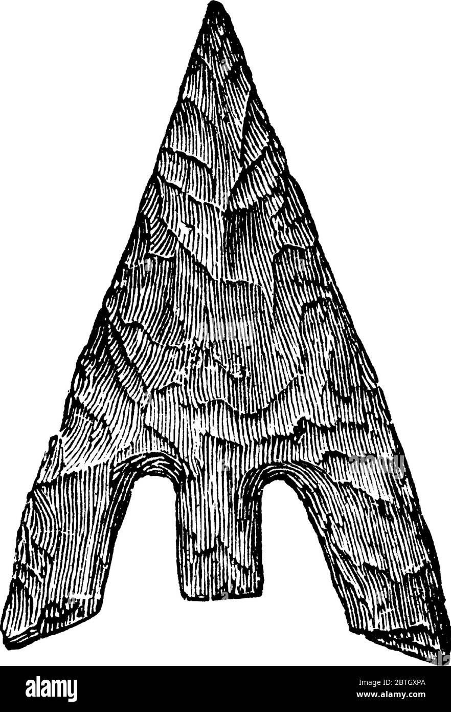 Représentation typique d'une ancienne relique de pierre de la guerre de Norse, dessin de ligne vintage ou illustration de gravure. Illustration de Vecteur