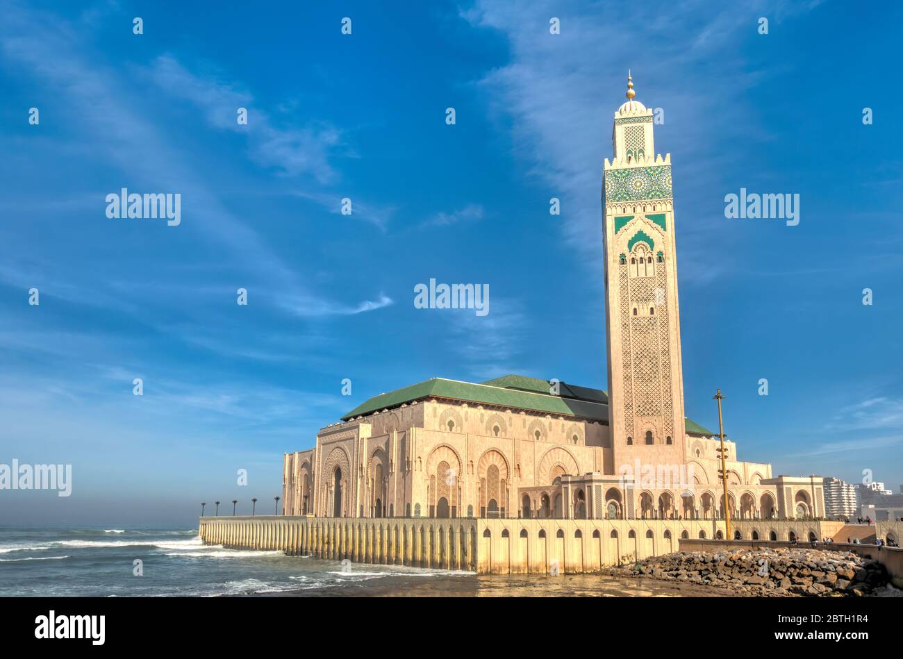 Mosquée Hassan II, image HDR haute résolution Banque D'Images