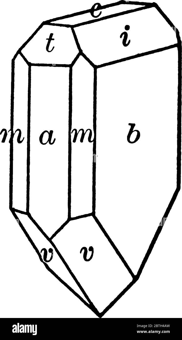 Calamine, dessin de ligne vintage ou illustration de gravure. Illustration de Vecteur