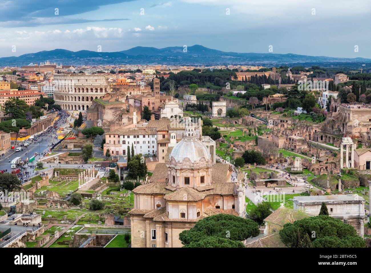 Skyline de Rome Banque D'Images