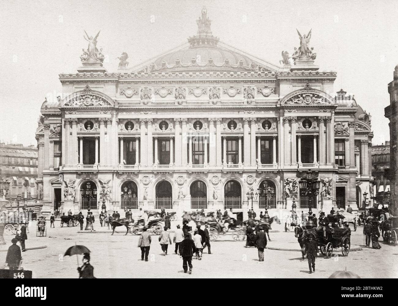 Photographie du XIXe siècle - Opéra Garnier, Paris, France Banque D'Images