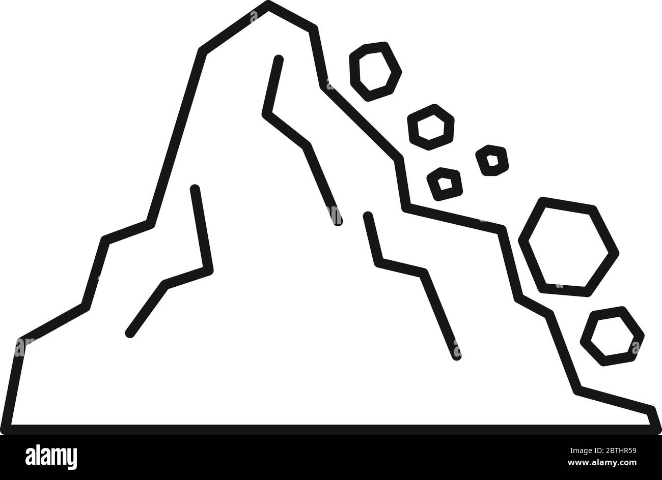 L'icône de glissement. Glissement de l'icône Contour vectoriel pour le web design isolé sur fond blanc Illustration de Vecteur