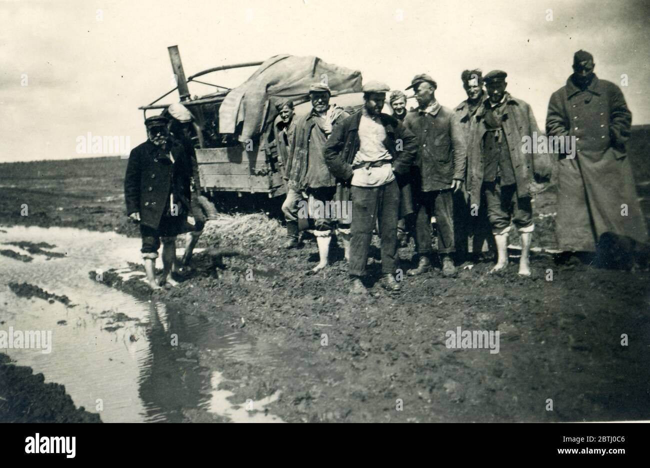 Deuxième Guerre mondiale / Seconde Guerre mondiale, probablement des soldats roumains ou hongrois en Russie, 1943 Banque D'Images