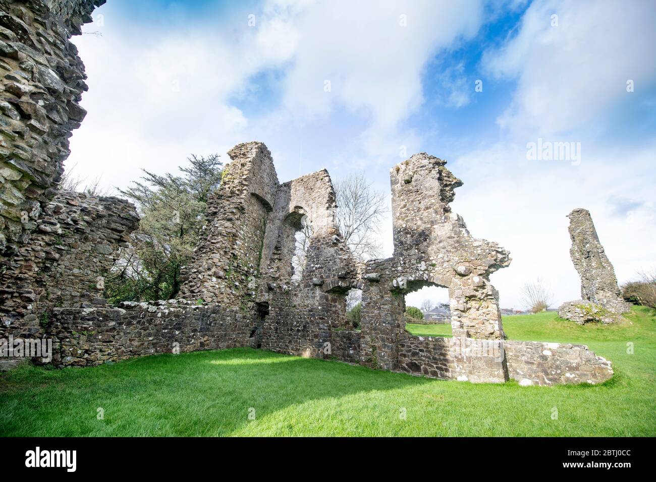 Château de Narberth à Pembrokeshire, pays de Galles, Royaume-Uni Banque D'Images