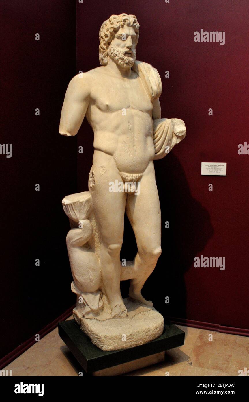 Statue de Poséidon - Musée archéologique d'ISTANBUL - détroit du Bosphore - TURQUIE Banque D'Images