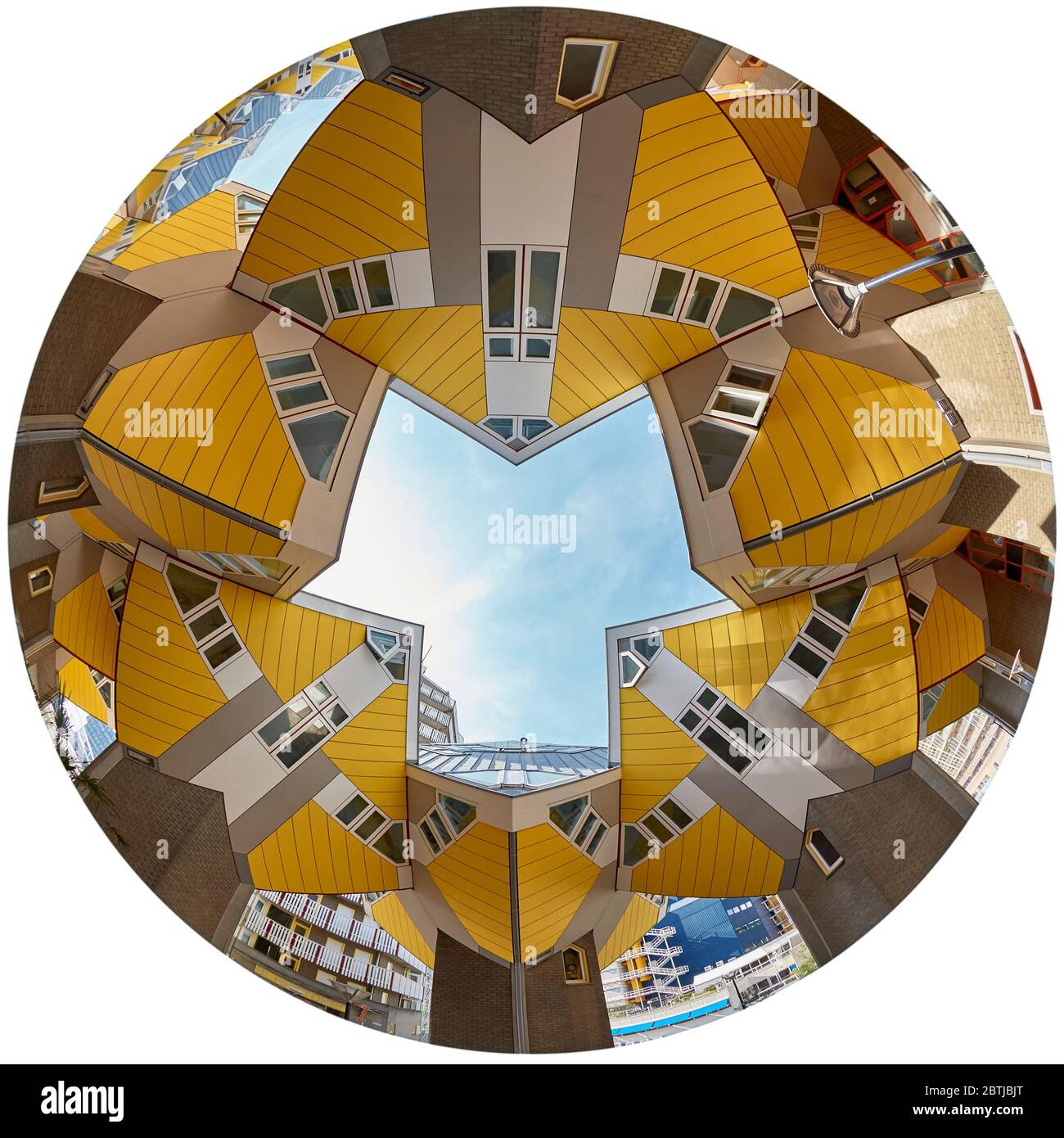 Architecture maisons cubiques de Piet Blom, Rotterdam Banque D'Images