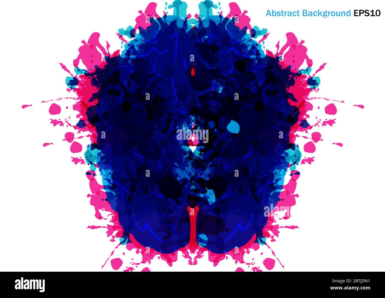 Cerveau humain abstrait vectoriel avec motif d'esprit coloré d'éclaboussure. Illustration vectorielle Illustration de Vecteur