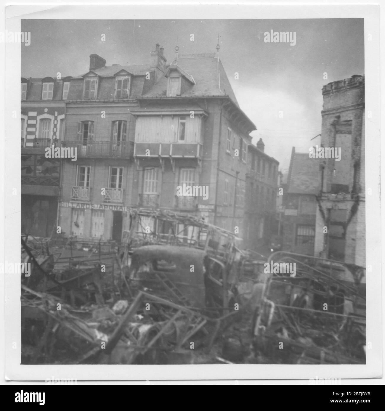 Photographies illustrant des activités militaires en France, mai - juin 1940. On y a inclus des photographies de Rommel, Guderian, Dreuz, Bottcher, général italien Garaboldi, Lucie Rommel, des photos de Rommel avec Hitler. Photographies de matériel et de troupes arrivant et en action, de la collection personnelle de Rommel. Banque D'Images