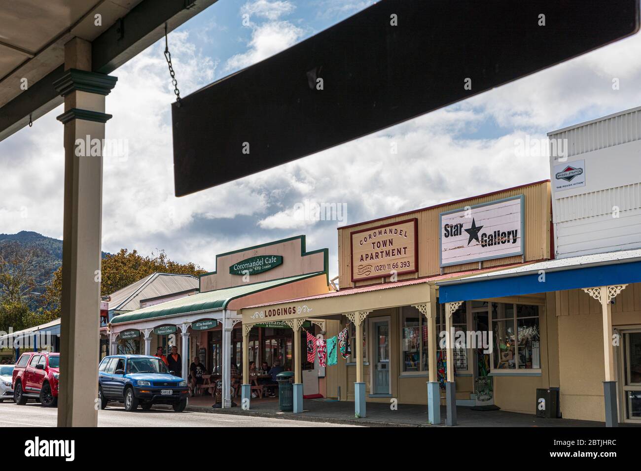 Coromandel street shops Banque de photographies et d’images à haute résolution Alamy