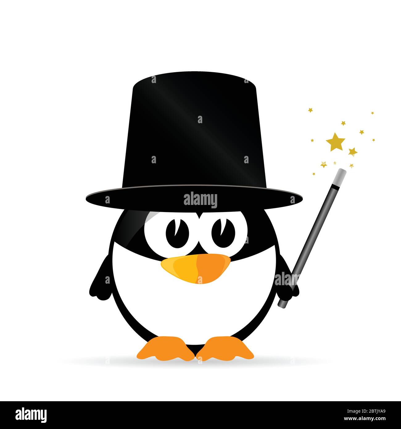 illustration vectorielle de pingouin douce et mignonne Illustration de Vecteur