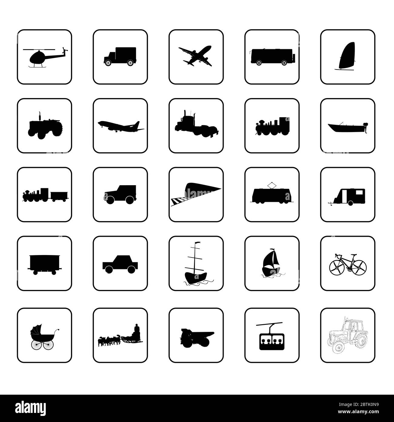 illustration vectorielle noire de l'icône de transport Illustration de Vecteur