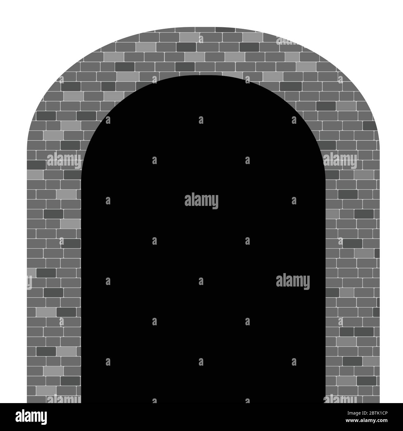 illustration du vecteur tunnel avec brique sur blanc Illustration de Vecteur