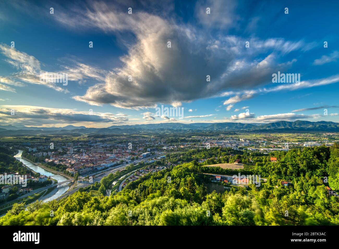 Celje, ancien château Banque D'Images