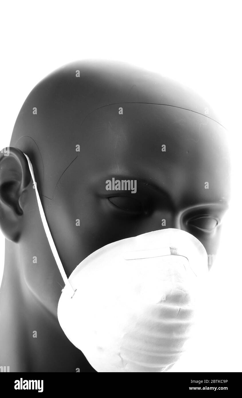 Masque respiratoire N95 pour la protection des poumons Banque D'Images