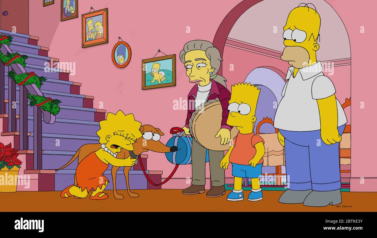 LES SIMPSONS, de gauche à droite : Lisa Simpson (voix: Yeardley Smith ...