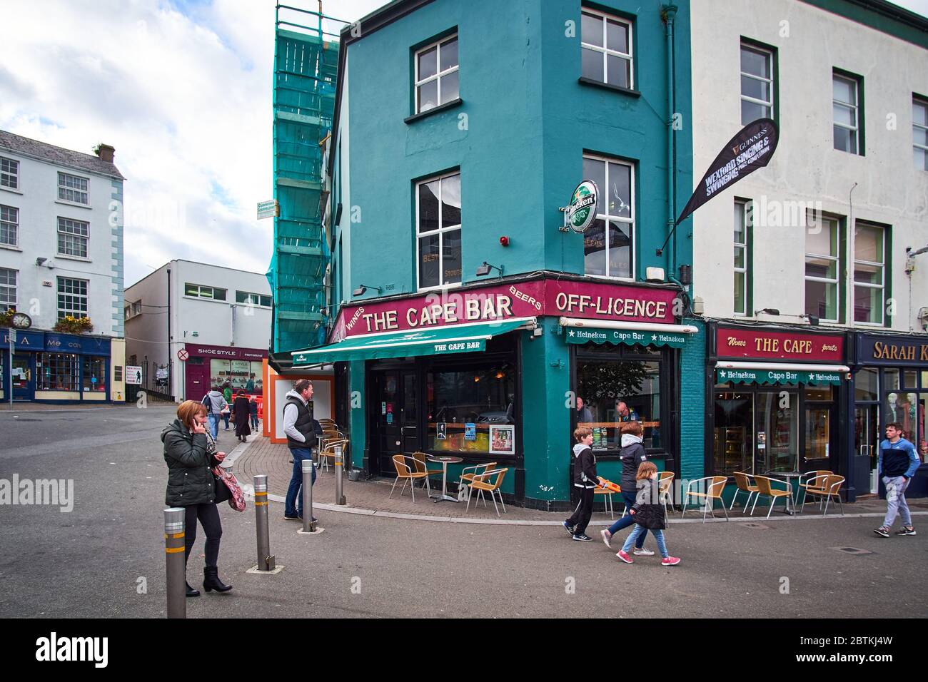 Le cape Bar, Undertaker à Wexford, comté de Wexford, Irlande. Banque D'Images