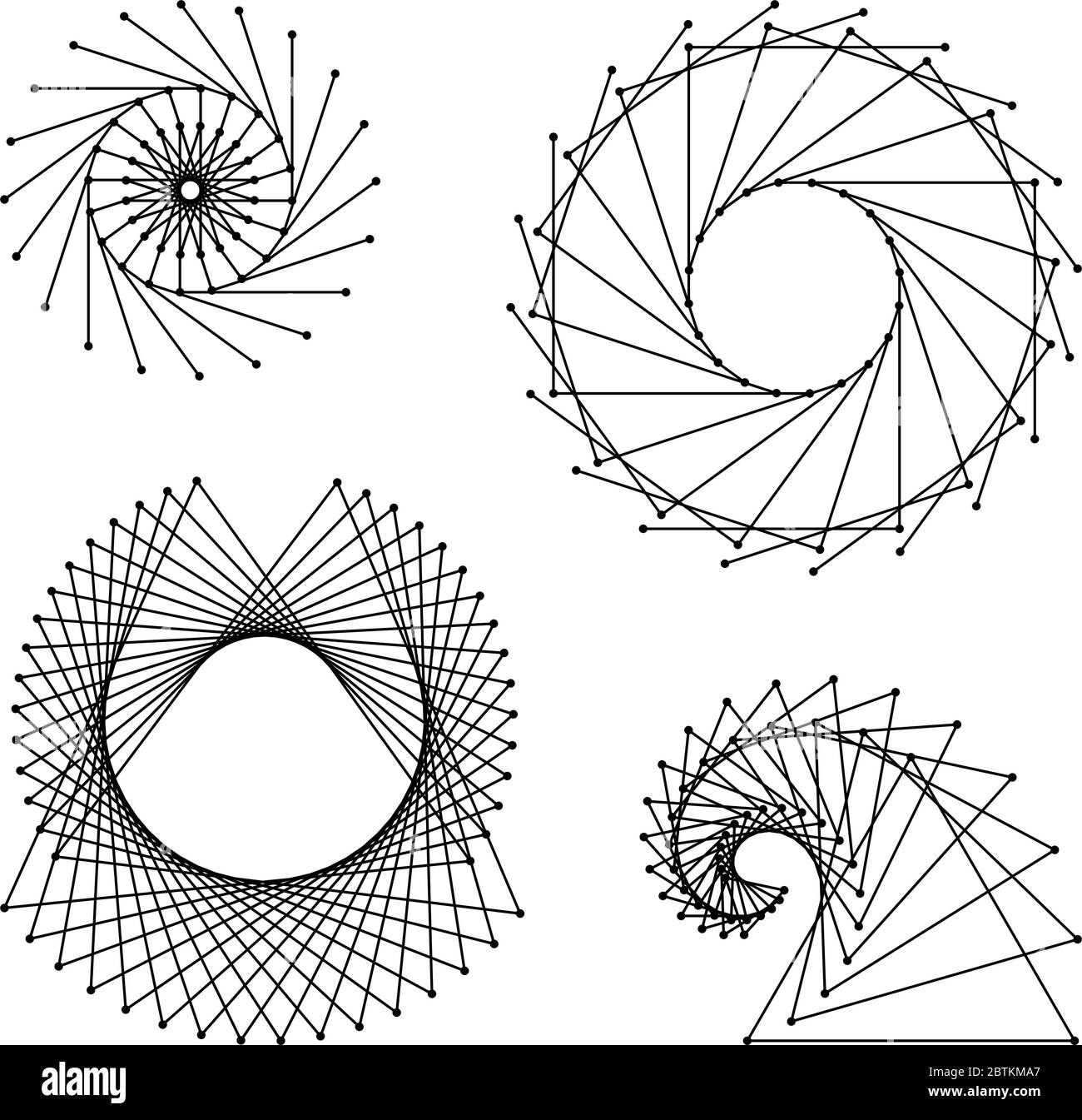 Illustration vectorielle de tatouage à point de ligne Illustration de Vecteur