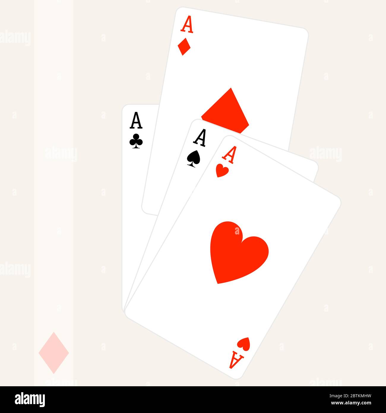 Cartes payantes Aces Vector Art Illustration de Vecteur