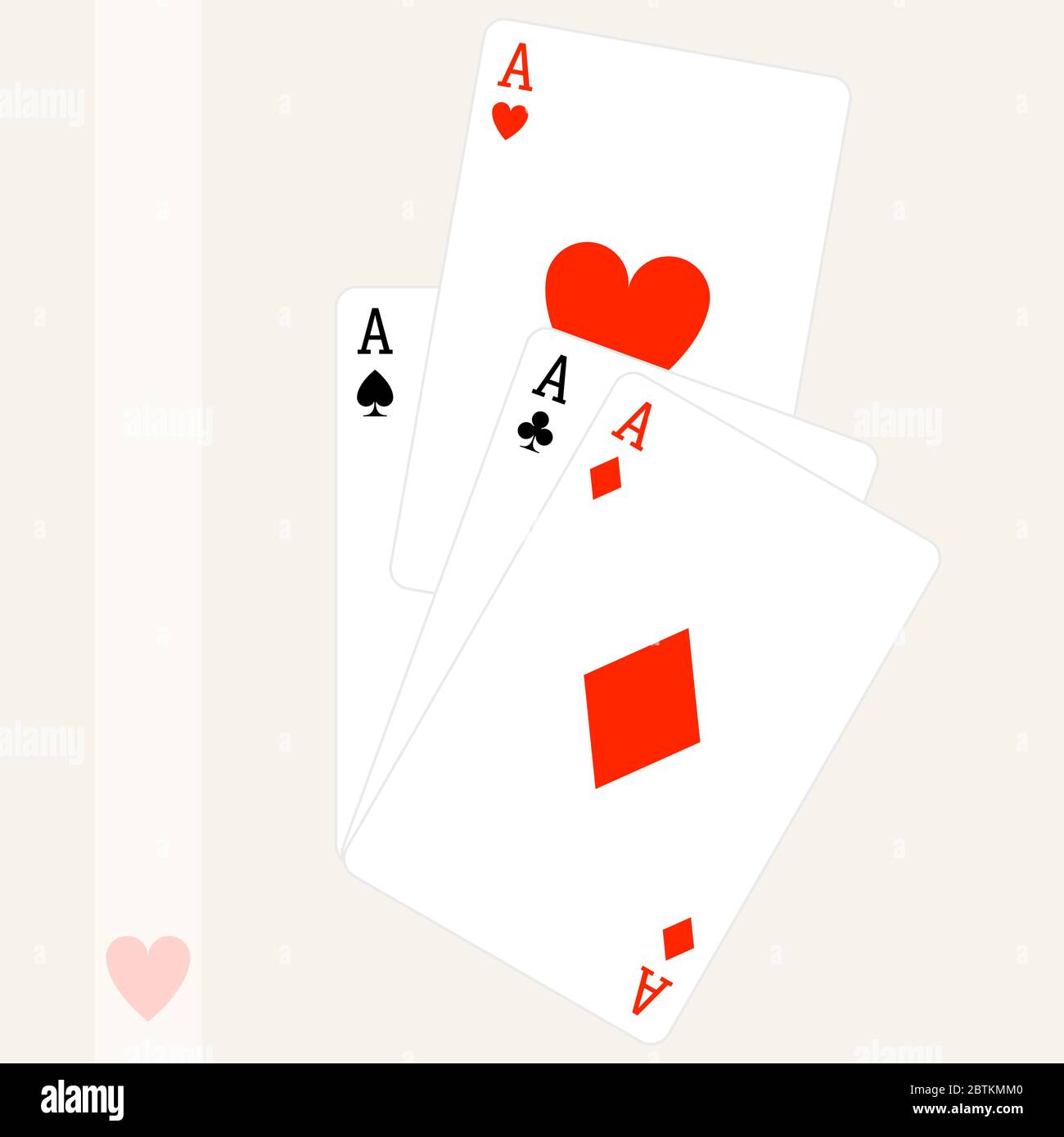 Cartes payantes Aces Vector Art Illustration de Vecteur