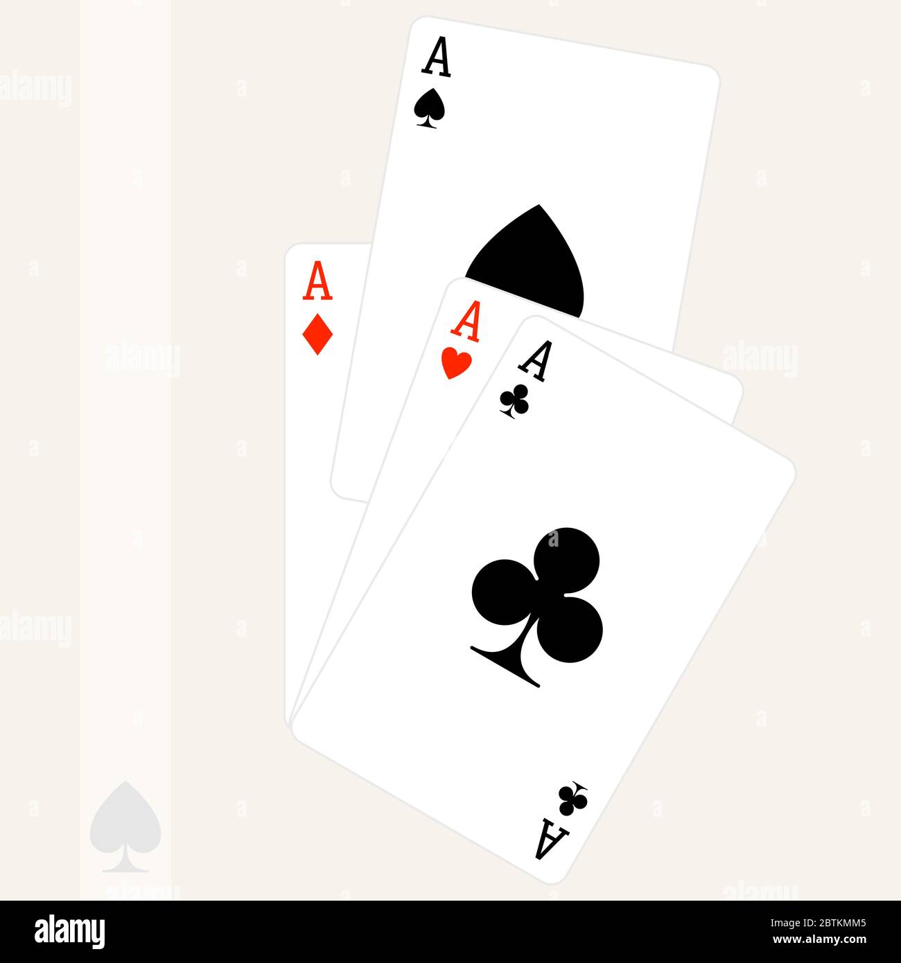 Cartes payantes Aces Vector Art Illustration de Vecteur