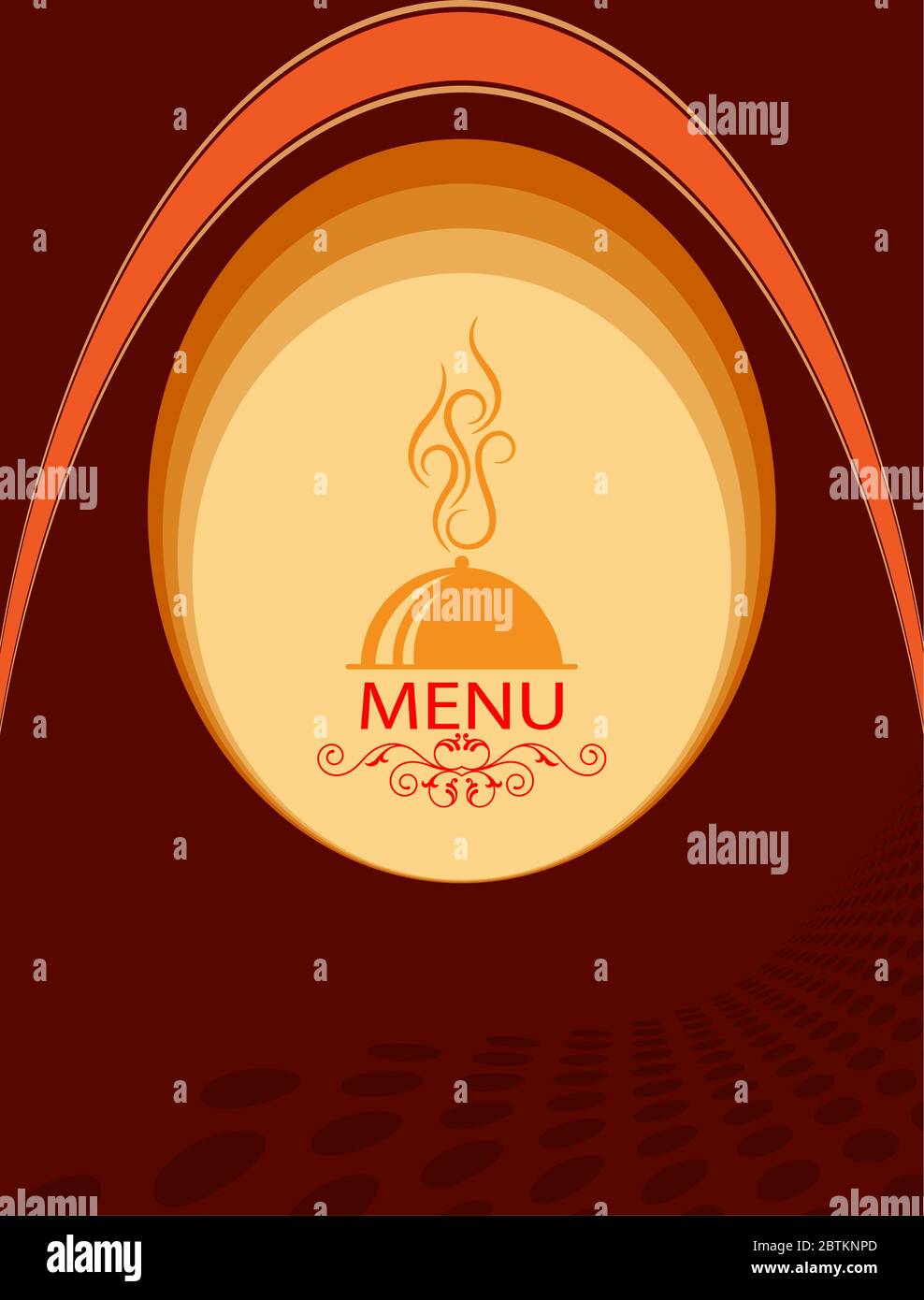 Modèle de conception de carte de menu Illustration de Vecteur
