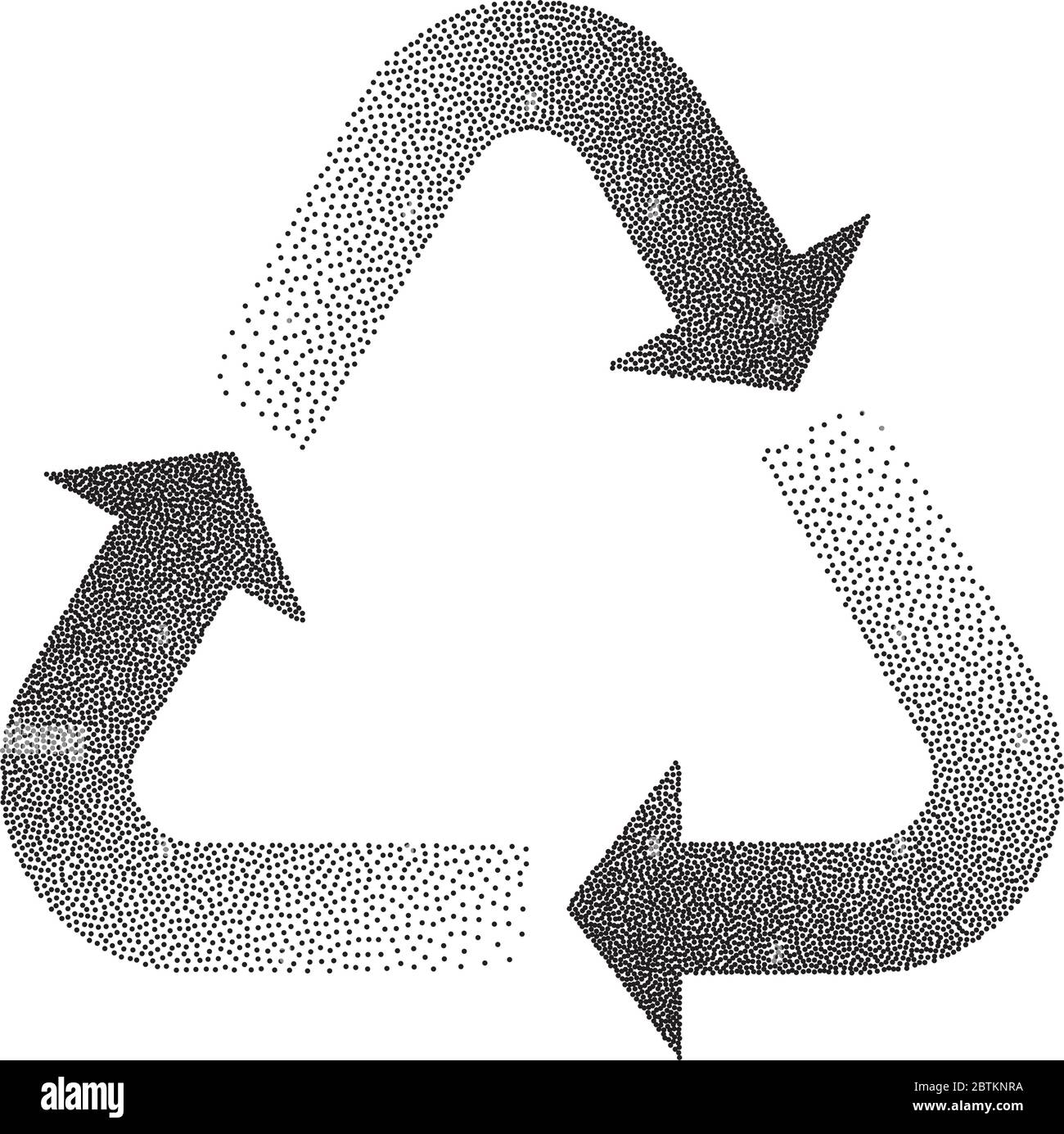 Illustration du vecteur à effet crépi recycle Illustration de Vecteur